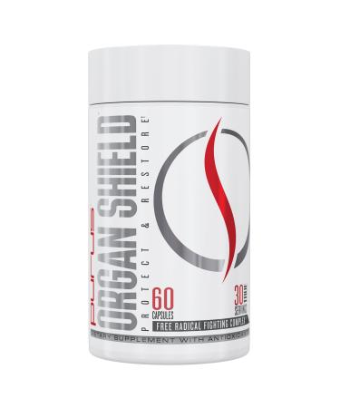 Purus Labs Organ Shield Active Antioxidant | Plant Based Antioxidants | 30 Servings 60 Gelatin Capsules