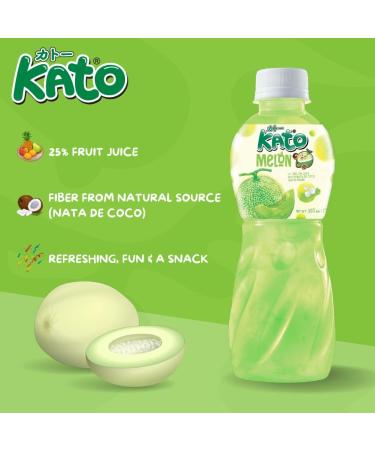 Taveephol Product Co LTD KATO Meloensap met Nata De Coco 1 x 320 ml - Buy Online on GoSupps.com