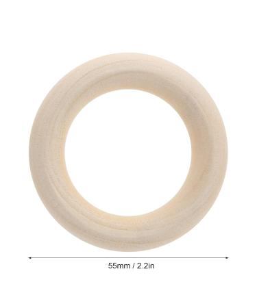 Wooden Baby Teether - Durable & Washable Teething Rings for Kids | Harmless Fine Workmanship | Smooth Surface | 55mm - Buy Online on GoSupps.com