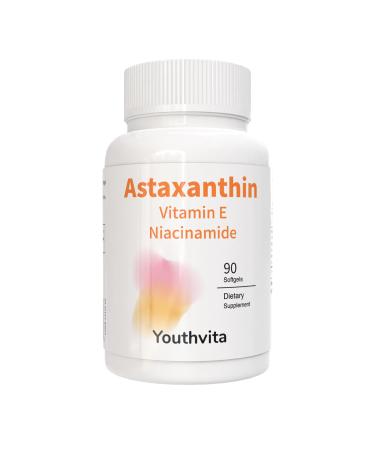 YOUTHVITA Astaxanthin 12mg 90 Softgels 3 Month Supply | Premium Astaxanthin Antioxidant Supplements | Supports Eye Joint & Internal Circulation Health