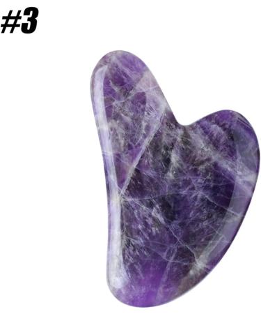 Natural Jade Scraping Board Powder Crystal Heart-Shaped Scraping Sheet Crystal Scraping Board Face Beauty V-Shaped Jade Scraping 1Pcs (Color : Type 3) - Buy Online on GoSupps.com