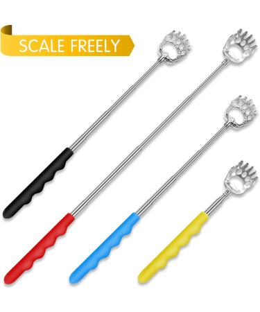 VIMVIP Bear Claw Telescoping Back Scratcher Set - Extendable Metal Scratcher with Soft Handle (4 Pack) - Buy Online on GoSupps.com