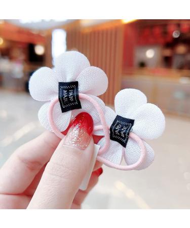 20 Pcs Flower Hair Clips & Hair Ties Set for Baby Girls and Teens | Barrette Hair Accessories Kit with Snap Clips | (A) - Buy Online on GoSupps.com