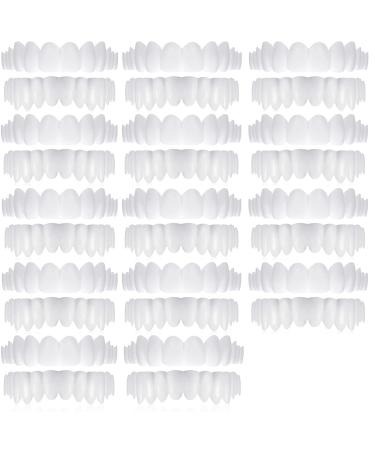 Mxrfactory teeth prosthesis pebble gel snap on smile toothed prosthesis top below temporary cosmetic tooth set up braces cover bleaching repairs removable men 14 pairs
