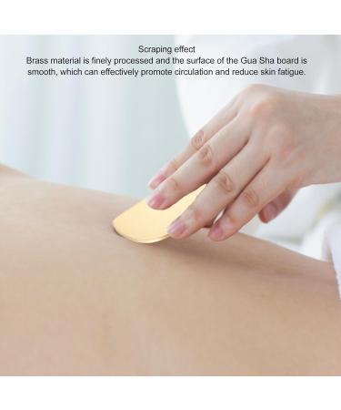 Alaaner Brass Gua Sha Facial Tool Scraping Board Gua Sha Scraping Massage Tool for Face Shoulder Neck - Buy Online on GoSupps.com