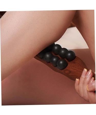 Massage Sticks | Wooden 3-Row Tool with 31 Beads for Muscle Relaxation | International Shipping - Buy Online on GoSupps.com