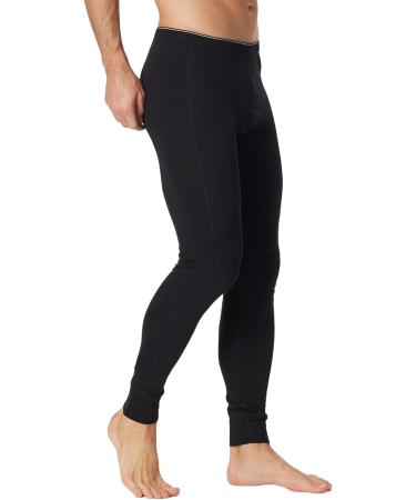 Schiesser Men's Long Johns - 95% Organic Cotton Thermal Underwear Black Size L - International Shipping Available - Buy Online on GoSupps.com