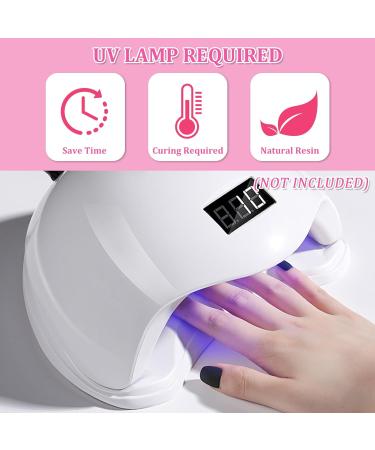 Semi Cured Gel Nail Strips 16Pcs - Long Lasting Salon-Quality Glitter Nail Wraps | Easy to Apply & Remove with Soft Gel Finish - Nude - Buy Online on GoSupps.com