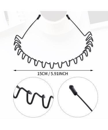 WLLHYF Metal Headbands 2 Pcs Fashion Non-Slip Elastic Men Women Hairbands for Outdoor Sports - Buy Online on GoSupps.com