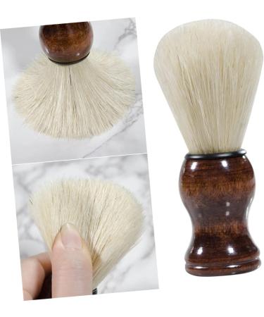 Shop Minkissy Portable Cleaning Brush for Men | Compact Beard & Razor Brush | Marble Cake Plate & Bamboo Beard Styling Tool - Buy Online on GoSupps.com