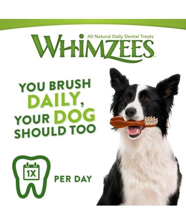 Whimzees Natural Grain-Free Dental Care Snacks for Dogs - Hedgehog & Crocodile Sticks L Size 6 Pieces (60g) - Healthy Treats for Your Pup - Buy Online on GoSupps.com