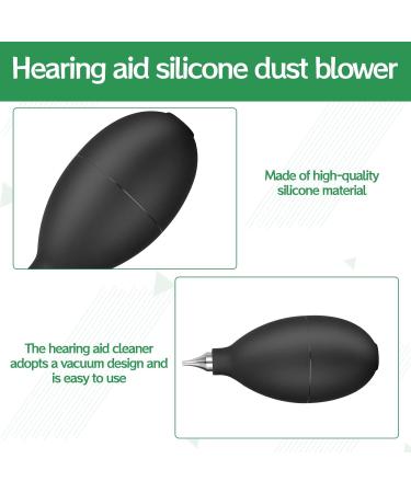Squeeze Ball Pump 1Pcs Duster for Hearing Aids Silicone Black Air Blower Dust Cleaner Hearing Aid Puffer for Camera Watch Ear Mold Hearing Aid Cleaning Kits Tool - Buy Online on GoSupps.com
