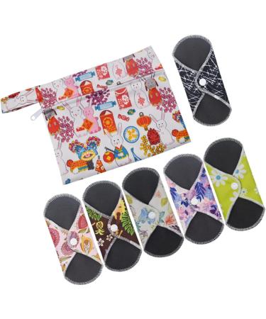 Organic Bamboo Washable Napkin Set - Super Absorbent Menstrual Cloth Pads for Women - Buy Online on GoSupps.com
