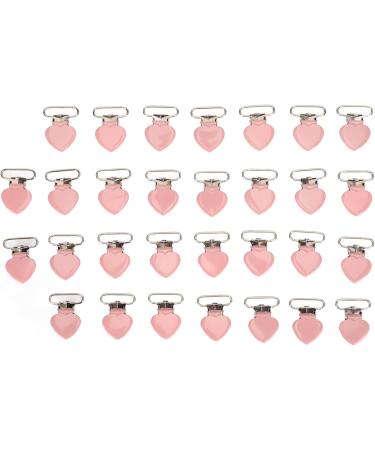 30-Pack Pink Galvanized Pacifier Clips - Perfect for Crafting & DIY Projects - Buy Online on GoSupps.com