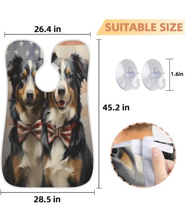Cute Dog Beard Bib Apron | Beard Hair Catcher for Men | Perfect Father's Day & Christmas Gift for Dad | 2 Suction Cups Included - Buy Online on GoSupps.com