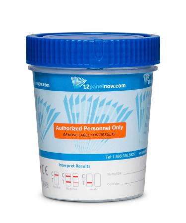  25 Pack 12 Panel Drug Test Screening Cups - Tests for AMP BAR BUP BZO COC MDMA MET MTD OPI OXY TCA and THC Instant Multi Panel Urine Drug Test with Temperature Strip - Buy Online on GoSupps.com