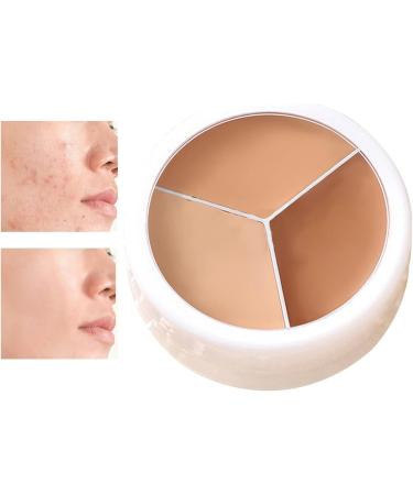 Cream concealers cream foundation - Cream foundation concealer | 3-color illuminating cream face palette color-correcting concealer concealer for dark spots - Buy Online on GoSupps.com