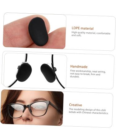 Shop Healeeved Myopia Frame Nose Pads - 60 Pairs of Replacement Gel Cushions for Glasses & Sunglasses | Durable Black Nose Pad Tool - Buy Online on GoSupps.com