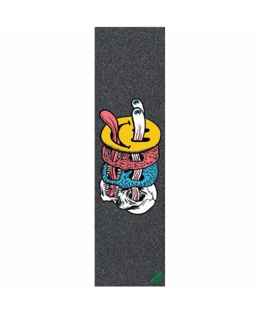 Mob Skateboard Griptape Smile Trip Graphic 9''x33'' Grip Tape Sheet, Multicolor