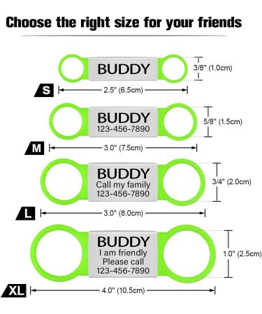 Tagme 2 Pack Personalized Dog Tags - Engraved ID for Small & Medium Dog Breeds | Custom Green Pet Tags - Buy Online on GoSupps.com
