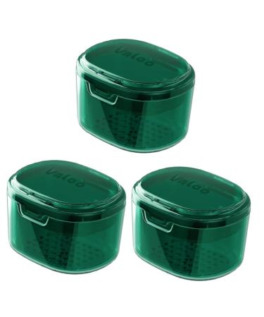 Frcolor holder collecting container 3 pieces retainer storage box Small storage container small container Para Guardar N bath case Retainer cleaning case Retainer container