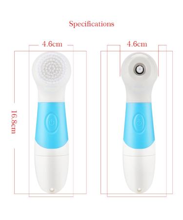 4 in 1 Facial Cleaning Brush - Deep Cleansing Tool for Blackheads & Acne Removal | Electro Skin Peeling Brush with 4 Brush Heads - Buy Online on GoSupps.com