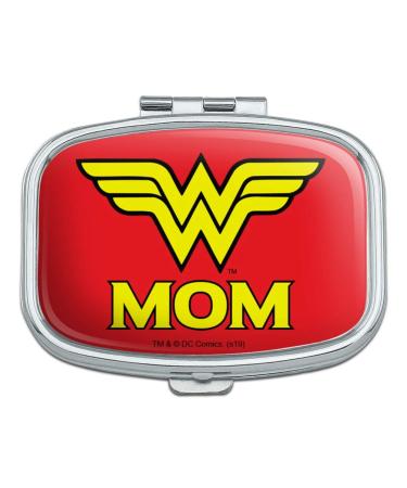 Wonder Woman Wonder Mom Logo Rectangle Pill Case Trinket Gift Box