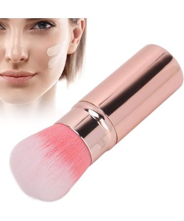 Verdant Touch Powder Brush Retractable Makeup Brush Portable Soft Hair Blush Brush Travel Loose Powder Brush for Makeup Artist Pink - Buy Online on GoSupps.com