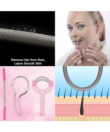 Akjaxqu 3-Piece Manual Epilator Set - Jumping Face Hair Remover & Threading Tools for Smooth Skin - Perfect for Facial Hair Removal - Buy Online on GoSupps.com
