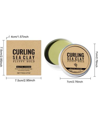 Hjatirace Curling Sea Clay Texture Support 70 G Curling Styling Clay Hair Styling Product Matte Nongreasy Formula For Adults Home Travel Vacation Dating - Buy Online on GoSupps.com