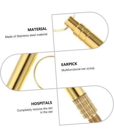HOLIDYOYO 3pcs Ear Cleaning Kit Ear Tools Brass Design Spiral Shape for Comfortable Cleaning for Daily Use - Buy Online on GoSupps.com