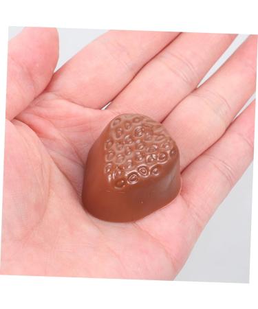 HEMOTON 6pcs Simulation Chocolate Toys for Miniature Food Pretend Play Faux Food Toys Flatback Chocolate Resin Charm Fake Chocolate Model Kid Toy Pvc Artificial Decorations Child - Buy Online on GoSupps.com