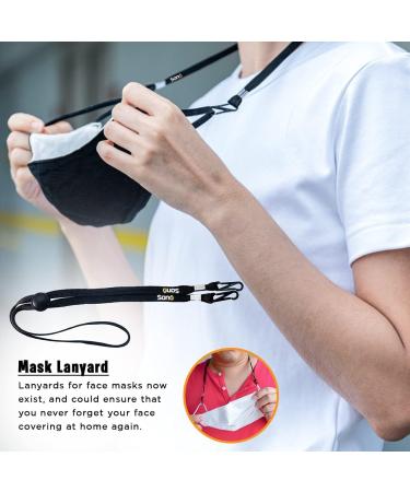 Sono Face Mask Accessories Set 11 Piece Adjustable Ear Saver Lanyards Brackets & Storage Case | Touchless Door Opener Included - Buy Online on GoSupps.com