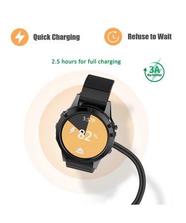 Garmin Fenix Charger - Ankky USB Data Sync Cable for Fenix 5/5S/5X/935/Vivoactive 3 - 3.3ft - Buy Online on GoSupps.com