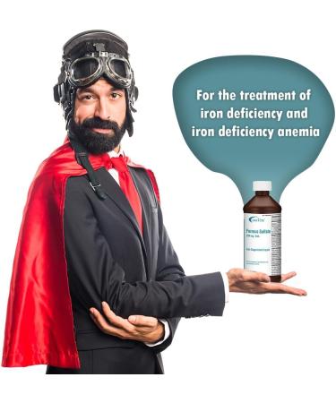 One Vite Ferrous Sulfate 220mg/5ml | Iron Supplement Liquid 16 Fl Oz (Pack of 1) - Buy Online on GoSupps.com