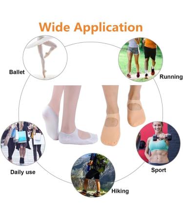 Moisturizing Socks 2 Pair Silicone Anti-split Moisturizing Socks Soft Breathable Foot Care Gel SPA Socks for Women and Men Foot Anti-cracking Protector for Dry Feet Ankles Cracked Heel Repair Large - Buy Online on GoSupps.com