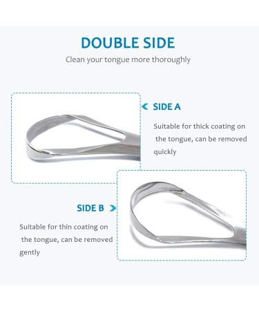 Premium Surgical Stainless Steel Tongue Scraper - Effective Bad Breath Cleaner for Adults & Kids | Buy Now - Buy Online on GoSupps.com
