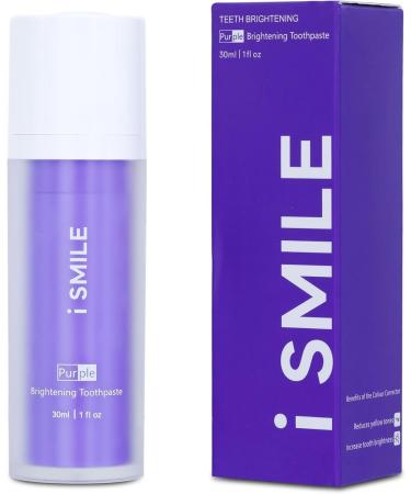 I Smile Purple Toothpaste Color Corrector Serum Brighten and Whiten Teeth 30ml