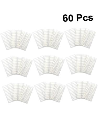 DOITOOL 60 Sheets Stickers Fiber Lace Eyelid Tape Double Eyelid Sticker Adhesive Tape Eye Patch Invisible Size 1 - Buy Online on GoSupps.com