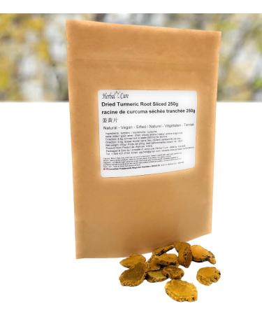 Herbal Cure - Curcuma_Turmeric Root Sliced 250g - Natural Vegan Fresh Aroma