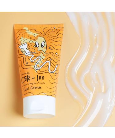 Elizavecca CER-100 Collagen Coating Hair Curl Cream 120ml - Argan Oil Infused Curl-Defining Cream - Buy Online on GoSupps.com