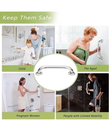 Bathroom Grab Bars Stainless Steel Grab Rail Shower Safety Handle Anti Slip Bathroom Balance Bar Handicap erly Bath Handle - Buy Online on GoSupps.com