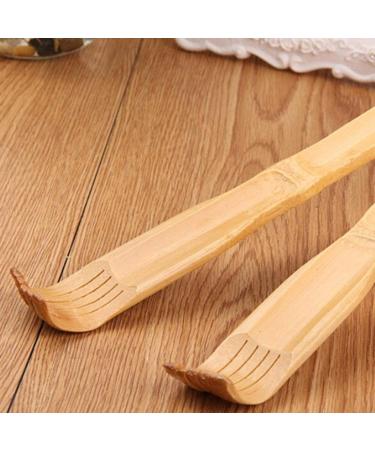 1pc Bamboo Wood Back Scratcher - Strong & Stable Traditional Wooden Back Massager for Ultimate Relaxation - Buy Online on GoSupps.com