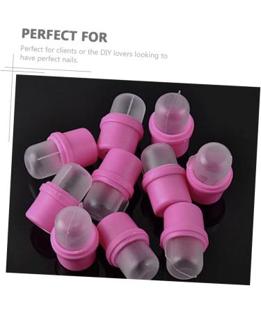 Lot de 20 Bouchons de Trempage D ongles en Silicone Rose Pratique et R utilisable pour Dissolvant M nager Usage Professionnel et Manucure Domicile - Buy Online on GoSupps.com