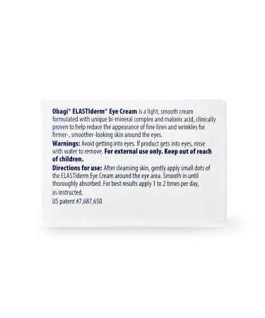 Obagi ELASTIderm Eye Cream - Firming Treatment for Fine Lines, Wrinkles - 0.5 oz - Buy Online on GoSupps.com
