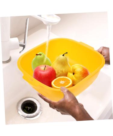 Alipis 1 Set Fruit Drain Basket Storage Shelf Plastic Laundry Baskets Kitchen Accessory Household Container 32X27CM Orange - Buy Online on GoSupps.com