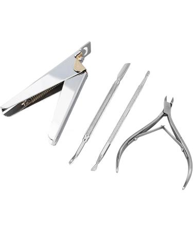 Manicure Scissors Set Stainless Steel Dead Skin Cuticle Remover Manicure Tools with Tight Biting and Smooth Opening Professional Nail Beauty Tools for Nail Salon Rust Proof - Buy Online on GoSupps.com