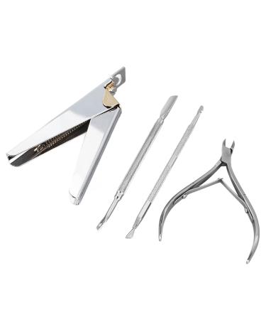 Manicure Scissors Set Stainless Steel Dead Skin Cuticle Remover Manicure Tools with Tight Biting and Smooth Opening Professional Nail Beauty Tools for Nail Salon Rust Proof
