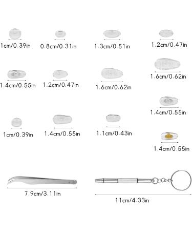 Jinlaili Glasses Screw Nasal Pads & Repair Set - Nose Pads Screws & Screwdriver for Sunglasses | Easy Glasses Repair - Buy Online on GoSupps.com