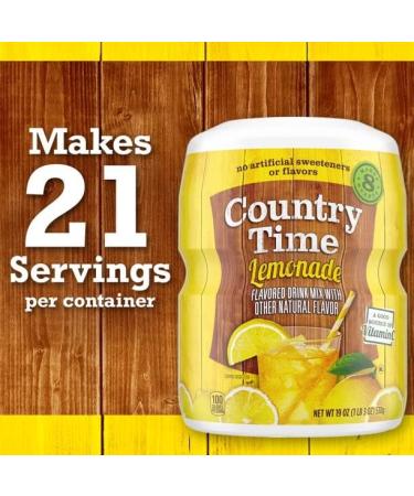 Lemonade Naturally Flavoured Powdered Drink Mix Bundle. Includes (1) Container of Country Time Lemonade Naturally Flavoured Powdered Drink Mix (538g) with BIG MAPLE Trivia Cards. Perfect for Summer Days Pool Beach Home School - Buy Online on GoSupps.com